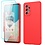 Ntech Hoesje Geschikt Voor Samsung Galaxy A23 4G hoesje silicone soft cover Rood - Galaxy A23 5G Silicone hoesje - A23 Screenprotector 2 pack