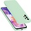 Ntech Samsung A23 4G hoesje silicone soft cover Mint Groen - Galaxy A23 5G Silicone hoesje - A23 Screenprotector 2 pack