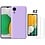 Ntech Hoesje Geschikt Voor Samsung Galaxy A03 Core hoesje silicone soft cover Lila - Hoesje Geschikt Voor Samsung Galaxy Galaxy A03 core Silicone hoesje - Ao3 Core Screenprotector 2 pack