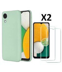 Ntech Samsung A03 Core hoesje silicone soft cover Mint Groen