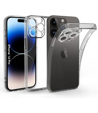 Ntech iPhone 14 Pro hoesje transparant  met Extra Camera Bescherming