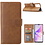 Oppo A57 5G Hoesje met Pasjeshouder Bruin  - Oppo A57 hoesje Luxe Booktype Portemonnee case