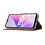 Oppo A57 5G Hoesje met Pasjeshouder Bruin  - Oppo A57 hoesje Luxe Booktype Portemonnee case