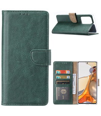 Ntech Xiaomi 11T PRO Hoesje met Pasjeshouder Groen