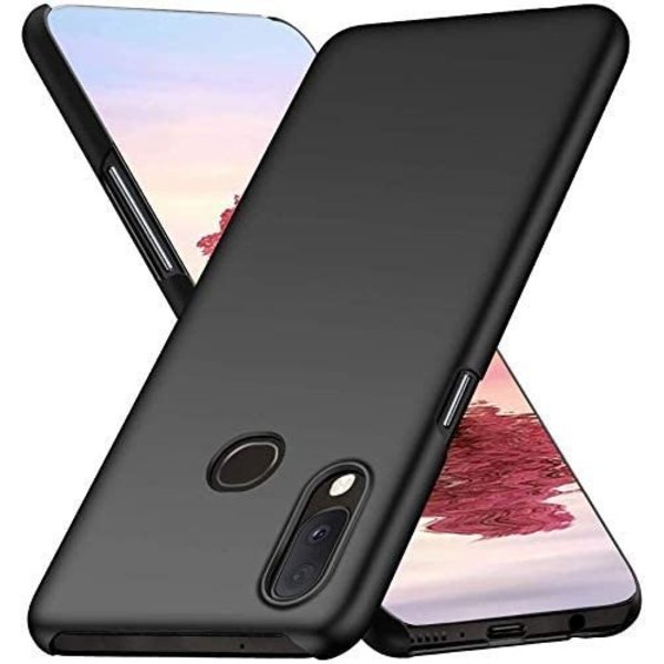 Ntech Hoesje Geschikt Voor Samsung Galaxy A10S Hoesje - Fluweelzachte Microvezel Siliconen Back Cover – Zwart