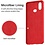 Ntech Hoesje Geschikt Voor Samsung Galaxy A10S Hoesje - Fluweelzachte Microvezel Siliconen Back Cover – Rood