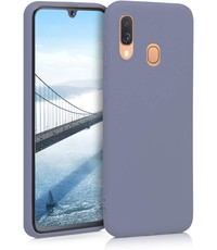 Ntech Samsung Galaxy A10S Microvezel Siliconen Back Cover