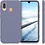 Ntech Hoesje Geschikt Voor Samsung Galaxy A10S Hoesje - Fluweelzachte Microvezel Siliconen Back Cover – Grijs