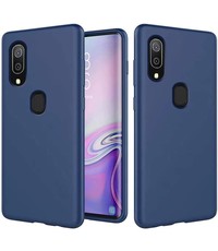 Ntech Samsung Galaxy A20 Microvezel Siliconen Back Cover