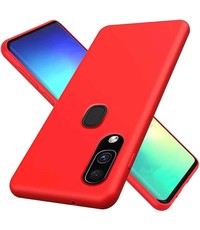 Ntech Samsung Galaxy A20 Microvezel Siliconen Back Cover