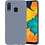 Ntech Samsung Galaxy A20 Hoesje - Fluweelzachte Microvezel Siliconen Back Cover – Grijs