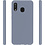 Ntech Samsung Galaxy A20 Hoesje - Fluweelzachte Microvezel Siliconen Back Cover – Grijs