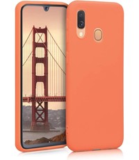 Ntech Samsung Galaxy A30 Microvezel Siliconen Back Cover