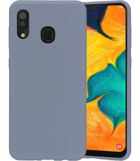 Ntech Samsung Galaxy A30 Microvezel Siliconen Back Cover