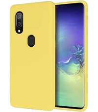 Ntech Samsung Galaxy A30 Microvezel Siliconen Back Cover