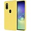 Ntech Samsung Galaxy A30 Hoesje - Fluweelzachte Microvezel Siliconen Back Cover – Geel