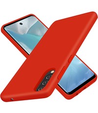 Ntech Samsung Galaxy A30S Microvezel Siliconen Back Cover