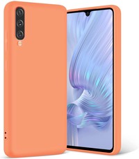 Ntech Samsung Galaxy A30S Microvezel Siliconen Back Cover
