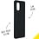 Ntech Hoesje Geschikt Voor Samsung Galaxy A41 Hoesje - Fluweelzachte Microvezel Siliconen Back Cover – Zwart