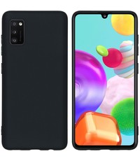 Ntech Samsung Galaxy A41 Microvezel Siliconen Back Cover