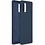 Ntech Hoesje Geschikt Voor Samsung Galaxy A41 Hoesje - Fluweelzachte Microvezel Siliconen Back Cover – Donkerblauw