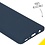 Ntech Hoesje Geschikt Voor Samsung Galaxy A41 Hoesje - Fluweelzachte Microvezel Siliconen Back Cover – Donkerblauw