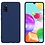 Ntech Hoesje Geschikt Voor Samsung Galaxy A41 Hoesje - Fluweelzachte Microvezel Siliconen Back Cover – Donkerblauw