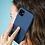 Ntech Hoesje Geschikt Voor Samsung Galaxy A41 Hoesje - Fluweelzachte Microvezel Siliconen Back Cover – Donkerblauw