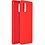 Ntech Hoesje Geschikt Voor Samsung Galaxy A41 Hoesje - Fluweelzachte Microvezel Siliconen Back Cover – Rood