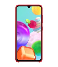 Ntech Samsung Galaxy A41 Microvezel Siliconen Back Cover