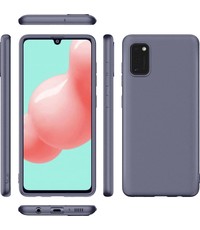 Ntech Samsung Galaxy A41 Microvezel Siliconen Back Cover