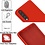 Ntech Hoesje Geschikt Voor Samsung Galaxy A50 Hoesje - Fluweelzachte Microvezel Siliconen Back Cover – Rood