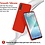 Ntech Hoesje Geschikt Voor Samsung Galaxy A50 Hoesje - Fluweelzachte Microvezel Siliconen Back Cover – Rood