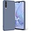 Ntech Hoesje Geschikt Voor Samsung Galaxy A50 Hoesje - Fluweelzachte Microvezel Siliconen Back Cover – Grijs