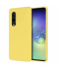 Ntech Samsung Galaxy A50 Microvezel Siliconen Back Cover