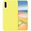 Ntech Hoesje Geschikt Voor Samsung Galaxy A50 Hoesje - Fluweelzachte Microvezel Siliconen Back Cover – Geel