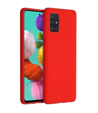 Ntech Samsung Galaxy A51 Microvezel Siliconen Back Cover