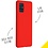 Ntech Hoesje Geschikt Voor Samsung Galaxy A51 Hoesje - Fluweelzachte Microvezel Siliconen Back Cover – Rood
