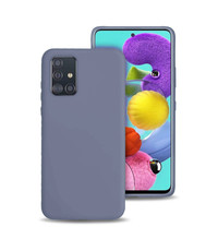 Ntech Samsung Galaxy A51 Microvezel Siliconen Back Cover