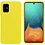 Ntech Hoesje Geschikt Voor Samsung Galaxy A51 Hoesje - Fluweelzachte Microvezel Siliconen Back Cover – Geel
