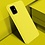 Ntech Hoesje Geschikt Voor Samsung Galaxy A51 Hoesje - Fluweelzachte Microvezel Siliconen Back Cover – Geel