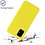 Ntech Hoesje Geschikt Voor Samsung Galaxy A51 Hoesje - Fluweelzachte Microvezel Siliconen Back Cover – Geel