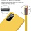 Ntech Hoesje Geschikt Voor Samsung Galaxy A51 Hoesje - Fluweelzachte Microvezel Siliconen Back Cover – Geel