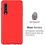 Ntech Hoesje Geschikt Voor Samsung Galaxy A70 Hoesje - Fluweelzachte Microvezel Siliconen Back Cover – Rood