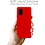 Ntech Hoesje Geschikt Voor Samsung Galaxy A71 Hoesje - Fluweelzachte Microvezel Siliconen Back Cover – Rood