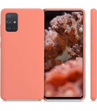 Ntech Samsung Galaxy A71 Microvezel Siliconen Back Cover