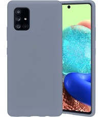 Ntech Samsung Galaxy A71 Microvezel Siliconen Back Cover