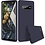 Ntech Hoesje Geschikt Voor Samsung Galaxy S10 Hoesje - Fluweelzachte Microvezel Siliconen Back Cover – Donkerblauw