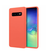 Ntech Samsung Galaxy S10 Microvezel Siliconen Back Cover
