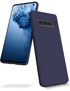 Ntech Samsung Galaxy S10 Plus Microvezel Siliconen Back Cover